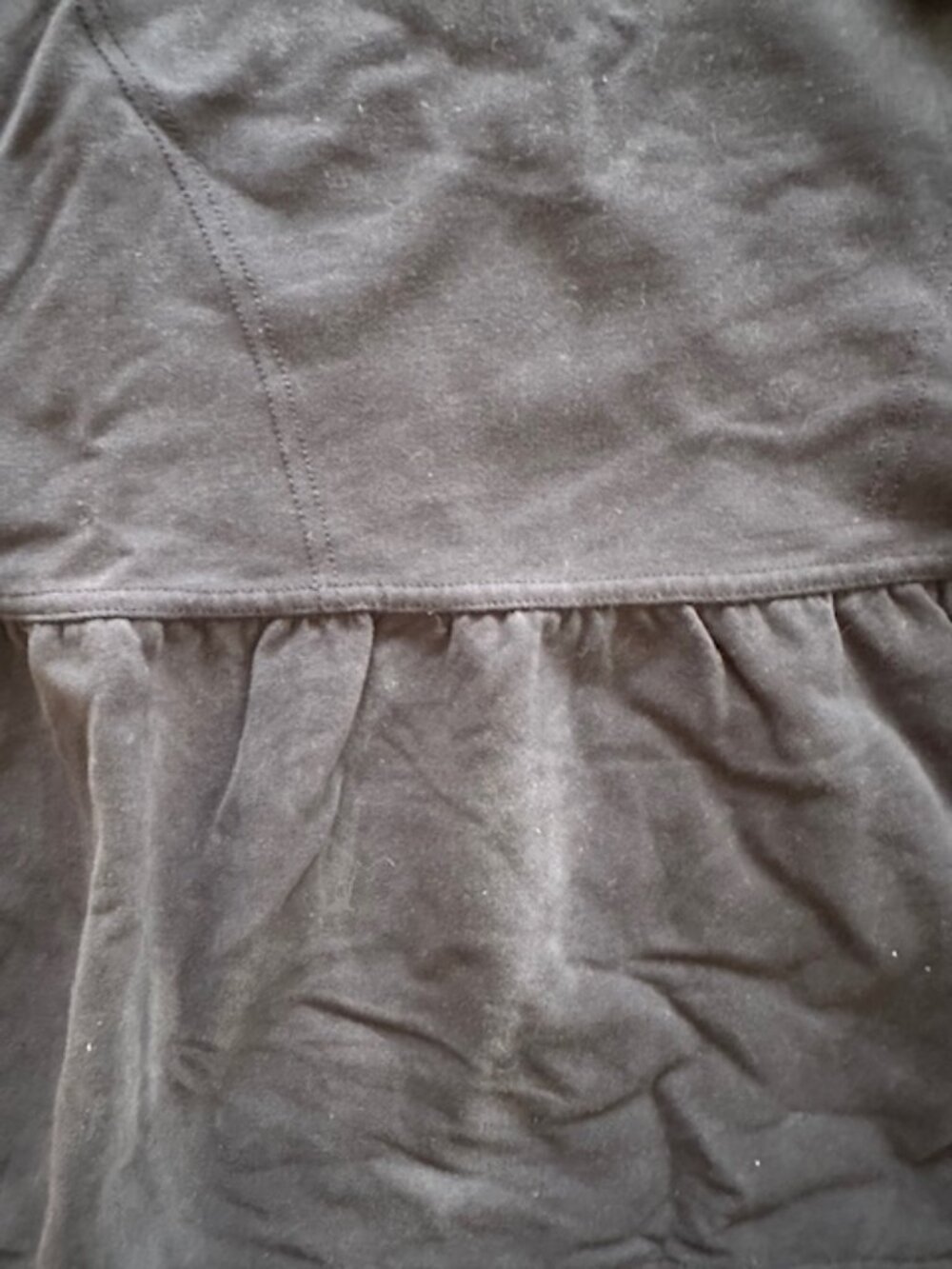 Lululemon Navy Ruffle Sweatshirt Size 8-10 - Picture 6 of 9